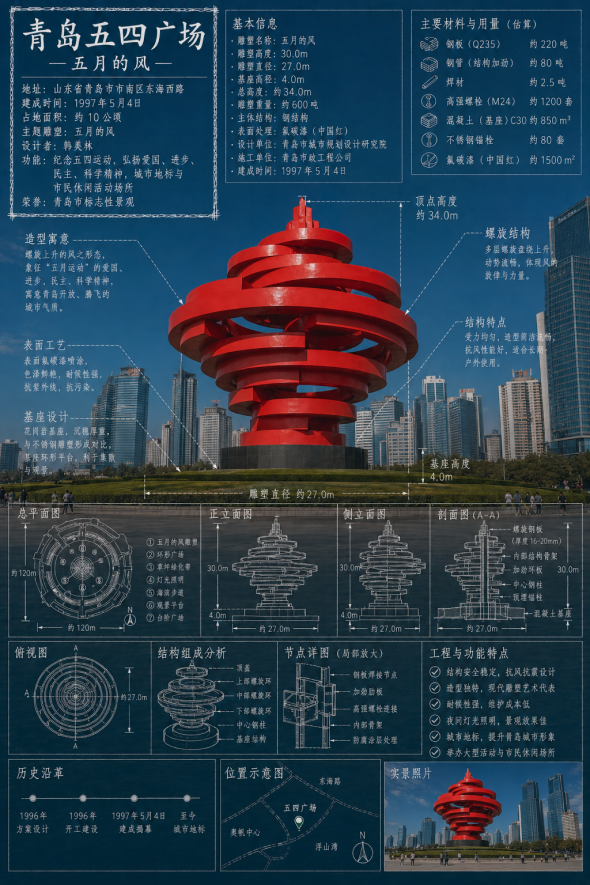 五四广场信息海报