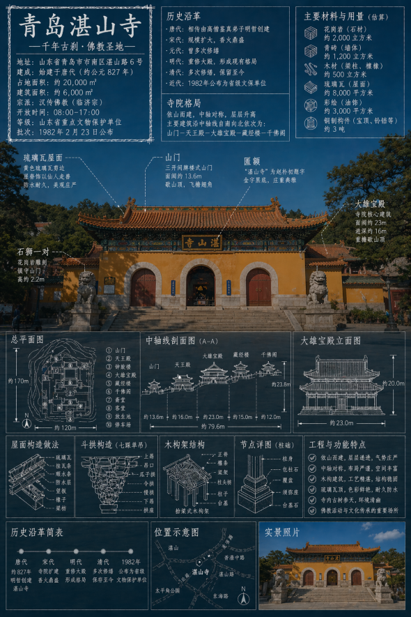 湛山寺信息海报